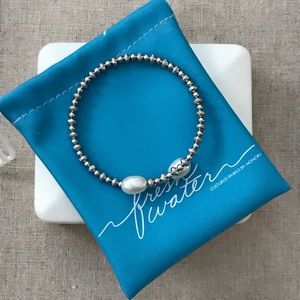 Freshwater Pearl & Silver Bracelet by Honora
